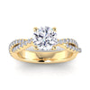 The Delfi Ring | Lab Diamond Accented Vine Crossover Engagement