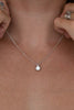 The Maura Pendant | 1.25ct D-E VVS1 Round 18k Gold Classic Solitaire
