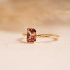 The Danae Ring | 1.21 ct Chatham® Champagne Sapphire Peachy Engagement Solitaire