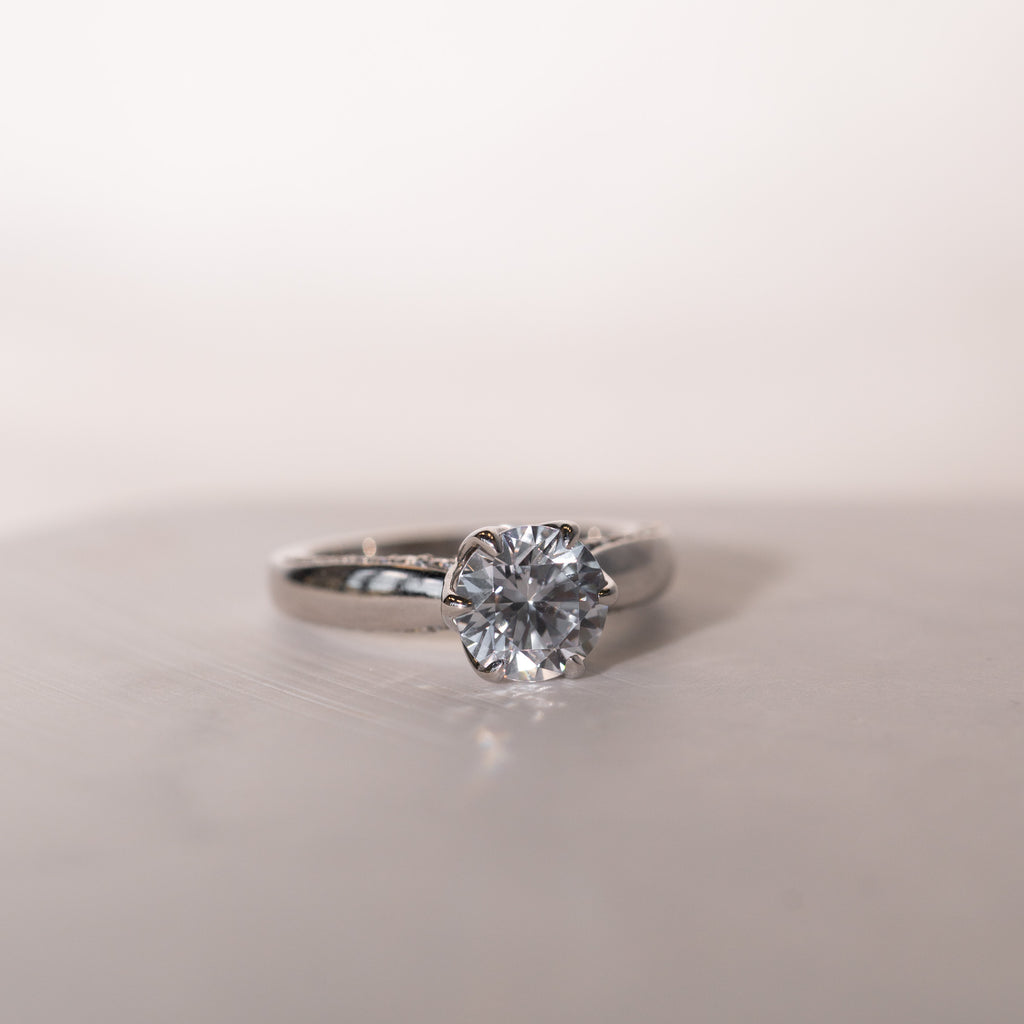 The Dion Ring | Lab Diamond Round Brilliant Cut Engagement Solitaire