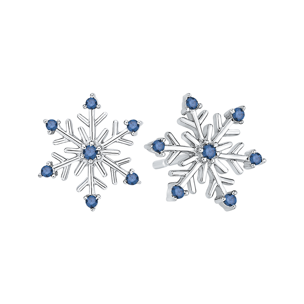 The Eira Earrings | Lab Diamond Multistone Snowflake Studs