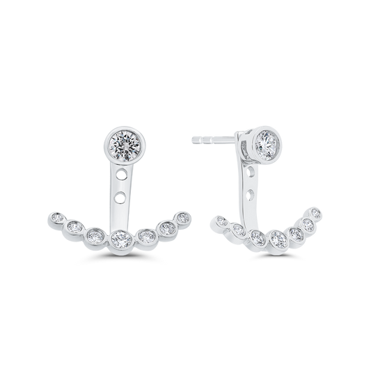 The Lorelai Earrings | Lab Diamond Multistone Jacket Studs