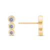 The Isla Earrings | Lab Diamond Round Brilliant Cut 9ct Yellow Gold Stud Trio