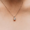 The Echo Pendant | Round Lab Diamond Spilt Bail Solitaire