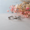 The Eesha Ring  | Oval Lab Diamond Accented Trellis Engagement