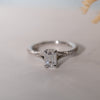 The Effie Ring | Lab Diamond Split Shank Emerald Cut Engagement Solitaire