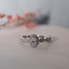 The Eliana Ring | Lab Diamond Oval Marquise Vintage Halo Engagement