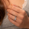 The Eliana Ring | Lab Diamond Oval Marquise Vintage Halo Engagement