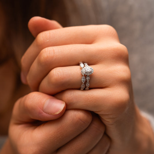 The Eliana Wedding Ring | Matching Wedding Band Bridal Set