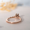 The Eloise Ring | Oval & Round Lab Diamond Twisted Band Engagement Trilogy