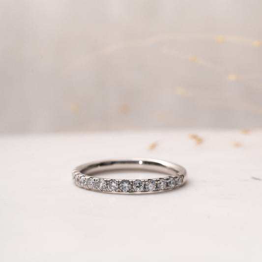 The Estella Wedding Ring | Lab Diamond Round Pavé Set Band