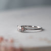 The Abi Ring | Round Lab Diamond Baguette Accented Engagement