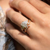 The Amber Ring | Emerald Cut Lab Diamond Art Deco Accented Engagement