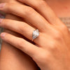 The Amber Ring | Emerald Cut Lab Diamond Art Deco Accented Engagement