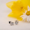 The Amorette Earrings | Lab Diamond Round Split Claw