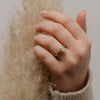 The Ares Ring |  Emerald Cut Lab Diamond Accented Art Deco Engagement