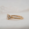 The Ares Ring |  Emerald Cut Lab Diamond Accented Art Deco Engagement