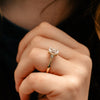 The Ares Ring |  Emerald Cut Lab Diamond Accented Art Deco Engagement