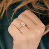 The Ares Ring |  Emerald Cut Lab Diamond Accented Art Deco Engagement