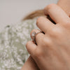The Aria Ring | Round Moissanite Modern Engagement Solitaire