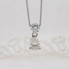 The Beau Pendant | Pear & Round Lab Diamond Classic Drop