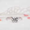 The Callis Ring | Round Lab Diamond Petal Engagement Solitaire