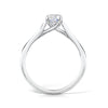 The Celia Ring | Oval Lab Diamond Accented Engagement Solitaire