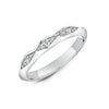 The Celia Wedding Ring | Lab Diamond Grain Set Wave Band