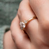 The Cinta Ring |  Oval Lab Diamond Graduated Engagement Trilogy