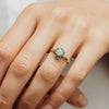 The Dahlia Ring | Lab Diamond Hexagonal Engagement Halo