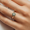 The Dahlia Ring | Lab Diamond Hexagonal Engagement Halo