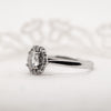 The Dahlia Ring | Lab Diamond Hexagonal Engagement Halo