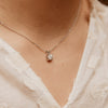 The Echo Pendant | Round Lab Diamond Spilt Bail Solitaire