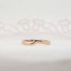 The Eleos Ring | Wave Shaped 9k Yellow Gold Contour Wedding Band