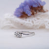 The Elysia Ring | Round Lab Diamond Toi Et Moi Wave Vintage Engagement