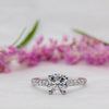 The Estella Ring | Lab Diamond Round Shoulder Set Engagement