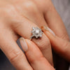 The Eugenie Ring | Lab Diamond Edwardian Statement Engagement Halo