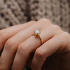 The Evangeline Ring | Round Lab Diamond Vintage Engagement Solitaire