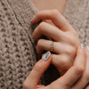 The Evangeline Ring | Round Lab Diamond Vintage Engagement Solitaire