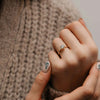 The Evangeline Ring | Round Lab Diamond Vintage Engagement Solitaire