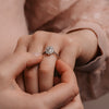 The Fleur Ring | Oval Lab Diamond Vintage Engagement Halo