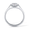 The Fleur Ring | Oval Lab Diamond Vintage Engagement Halo