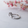 The Flor Ring | 1.23ct E VS1 Lab Diamond Round Hidden Engagement Halo