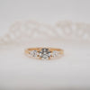 The Georgia Ring | Lab Diamond Round & Pear Graduated Engagement Trilogy