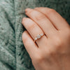 The Georgia Ring | Lab Diamond Round & Pear Graduated Engagement Trilogy