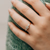 The Georgia Ring | Lab Diamond Round & Pear Graduated Engagement Trilogy