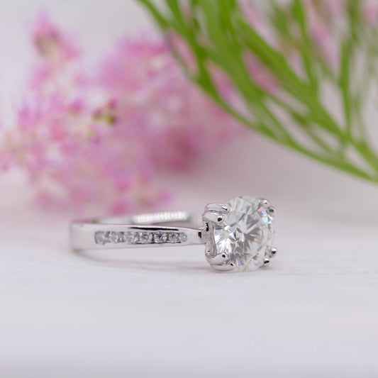The Irene Ring | Round Brilliant Lab Grown Diamond Channel Set Engagement