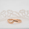 The Kalika Wedding Ring | Matching Bridal Wave Shaped Band