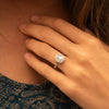 The Lovina Ring | Lab Diamond Cushion Cut Engagement Halo