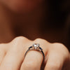 The Mei Ring | Round & Pear Lab Diamond Engagement Trilogy